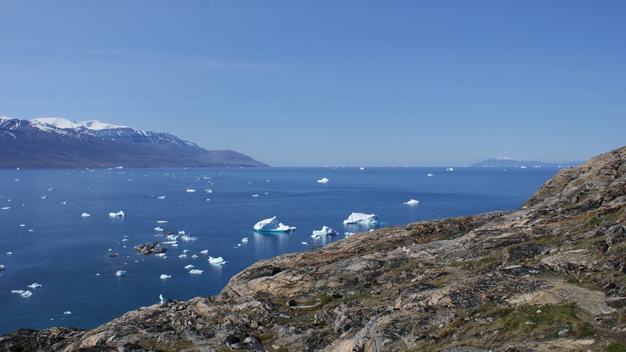 Qasigissat Bay on Uummannaq with landscapes of Uummannaq Fjord