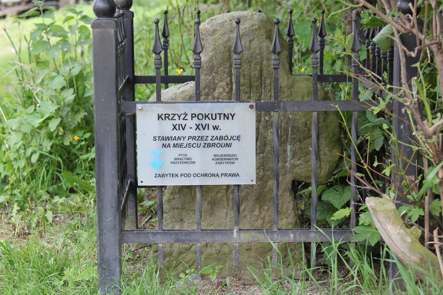 Stone cross in Potworów