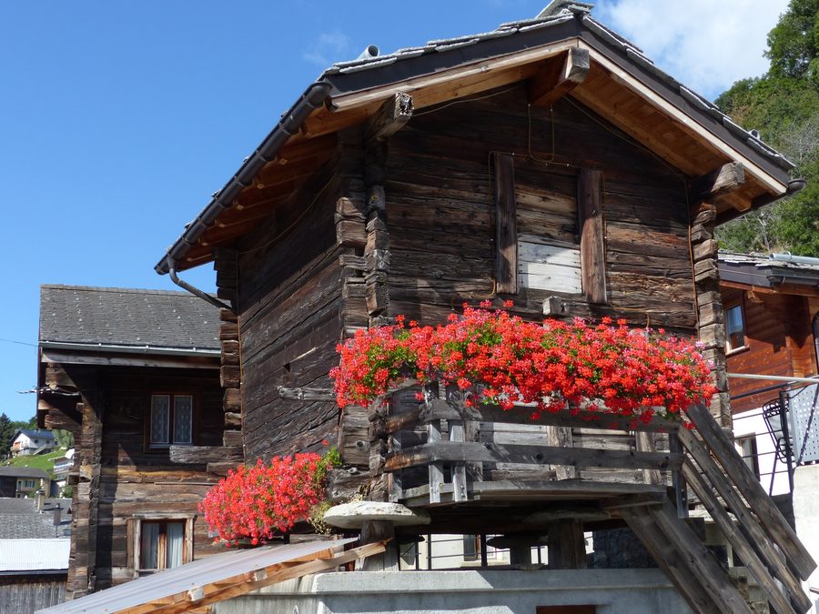 View of Mund in Valais