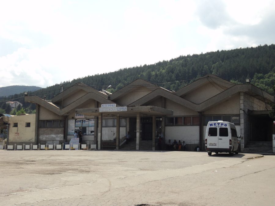Railway station and bus station in Kičevo