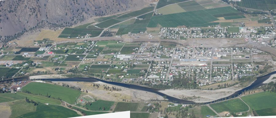 View of Keremeos and the Similkameen Valley from K-Mountain