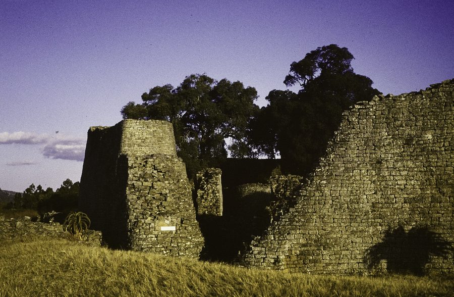 Wall of the ruins of Great Zimbabwe near Masvingo