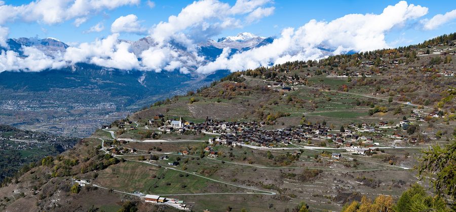 Le village de Mase en Valais en 2022