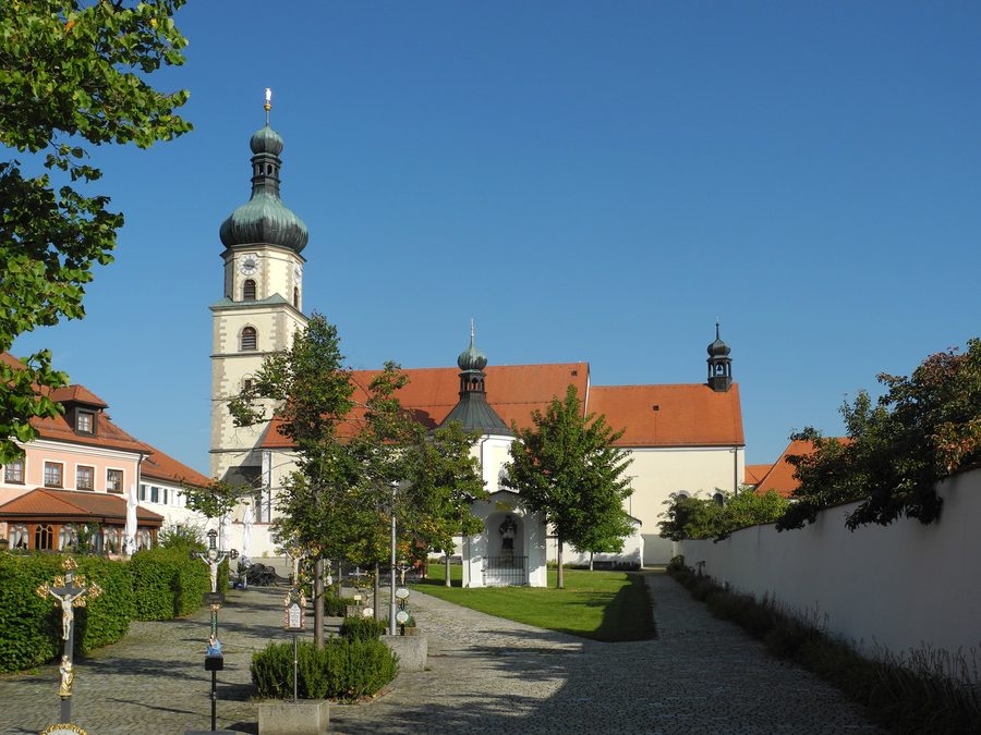 Catholic pilgrimage and parish church of the Nativity of Mary in Neukirchen bei Heiligen Blut in the Upper Palatinate