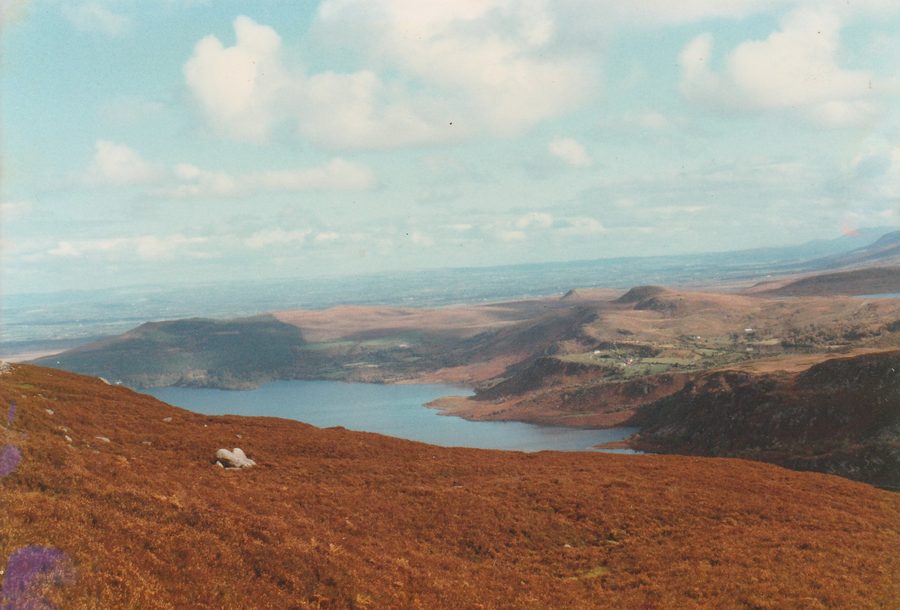 Seefin Mountain near Glenbeigh in County Kerry, with Caragh Lake in the distance