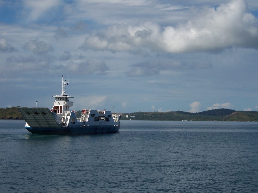 Ferry between the island parts of Mayotte