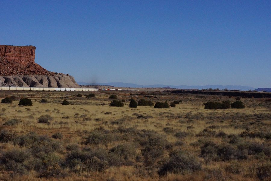 View toward Mesita, New Mexico, with Mesita on the right side of the image