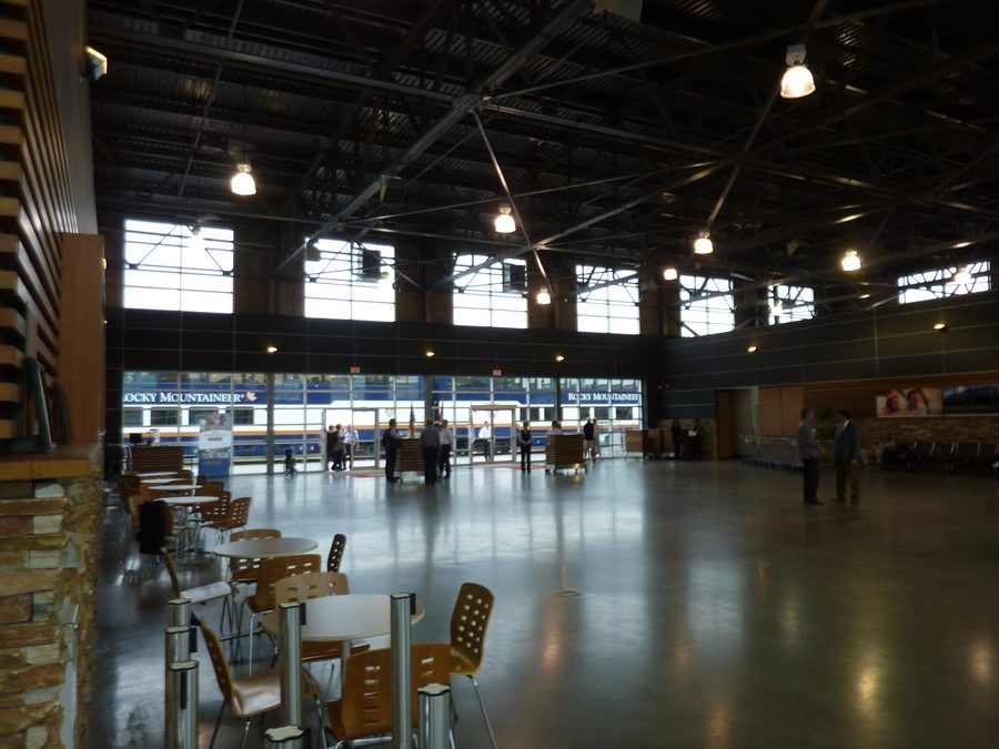 Rocky Mountaineer station in Vancouver, Canada.