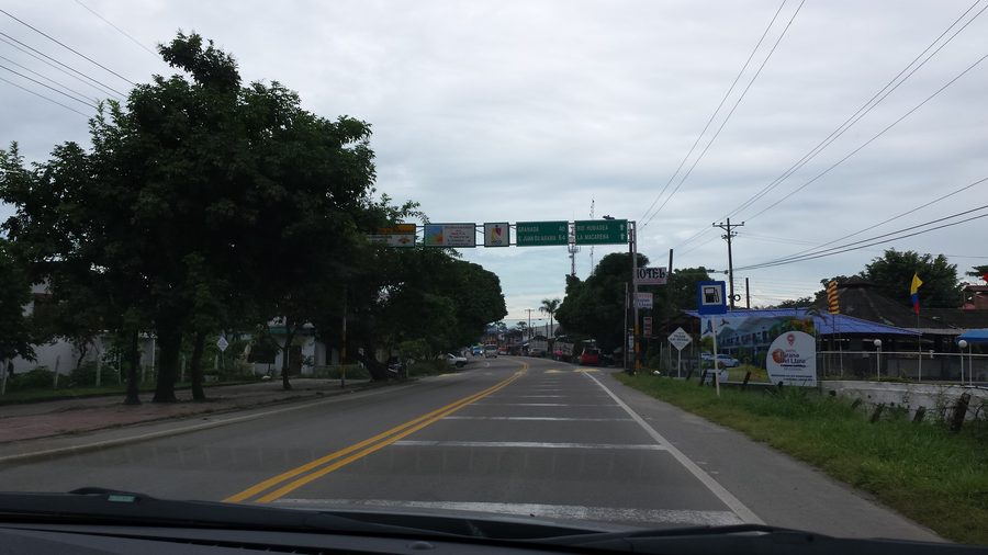 Road in Meta with wide landscape