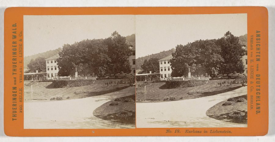 Historische Ansicht des Kurhauses in Liebenstein in Thüringen