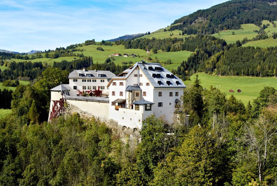 Aerial view of Schloss Mittersill
