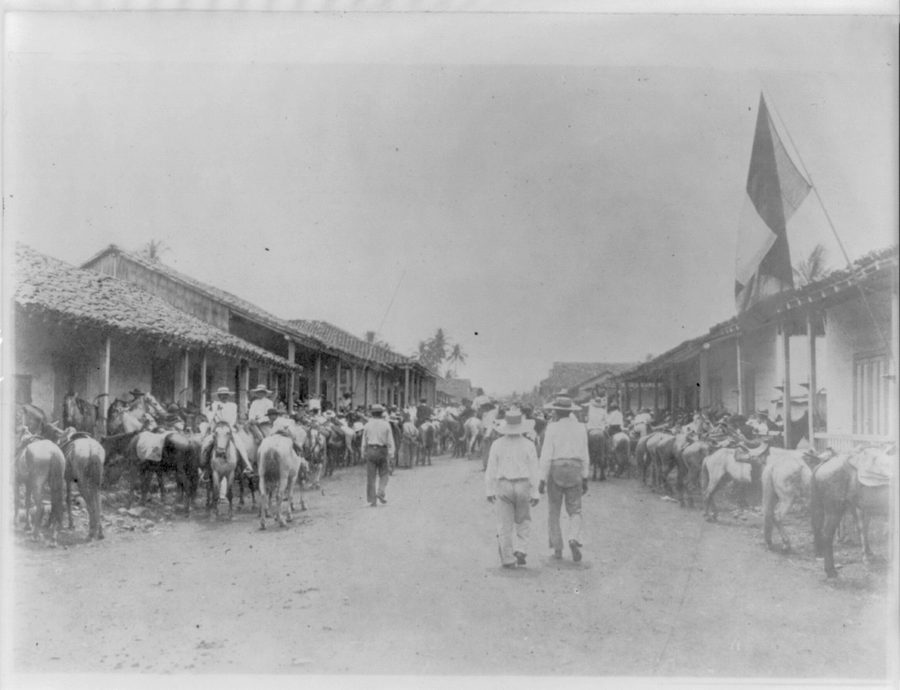 Main road in David in the Panamanian province of Chiriquí