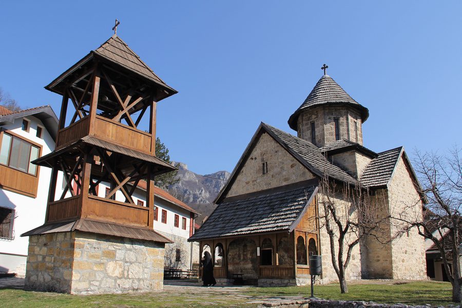 Monastery landscape in Central Serbia