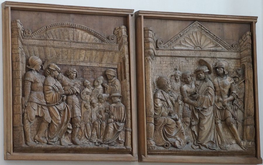Panels of the Leinberger altar in Moosburg an der Isar's Kastulus Minster