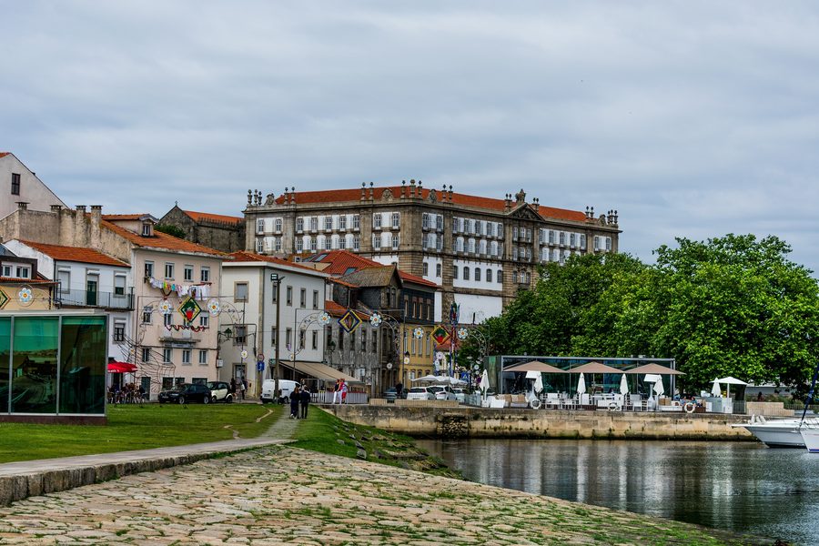 Ansicht von Vila do Conde in Portugal