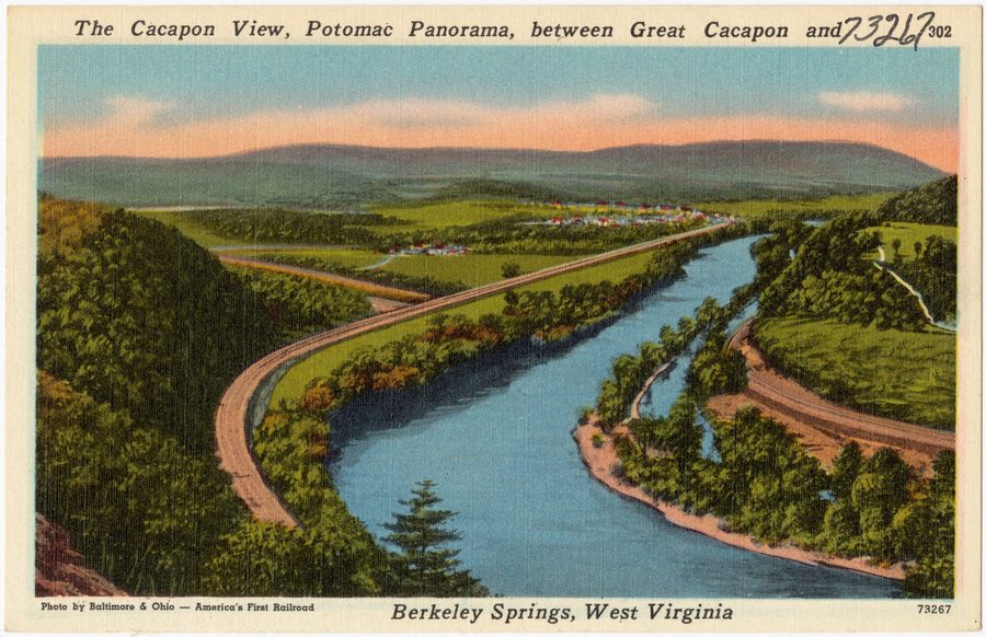 Potomac panorama between Great Cacapon and Berkeley Springs in Morgan County, West Virginia