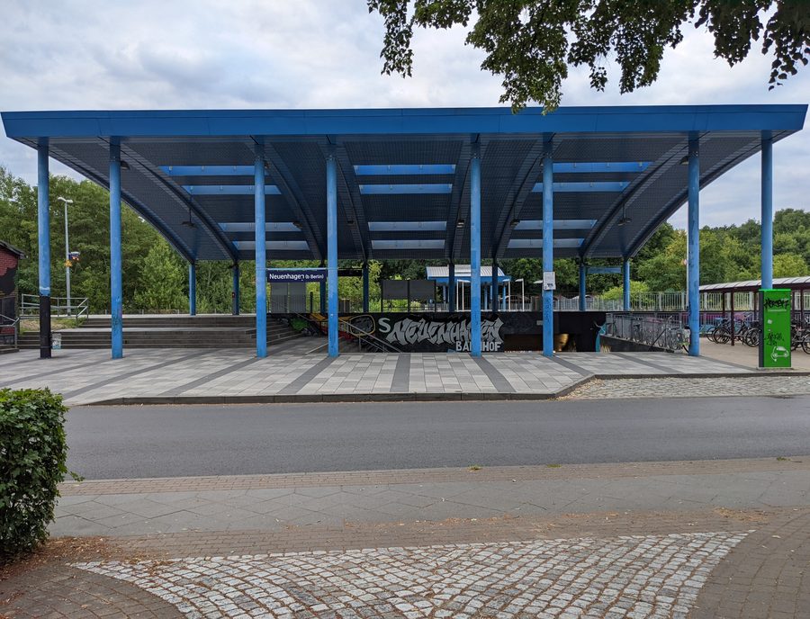 S-Bahn station Neuenhagen near Berlin