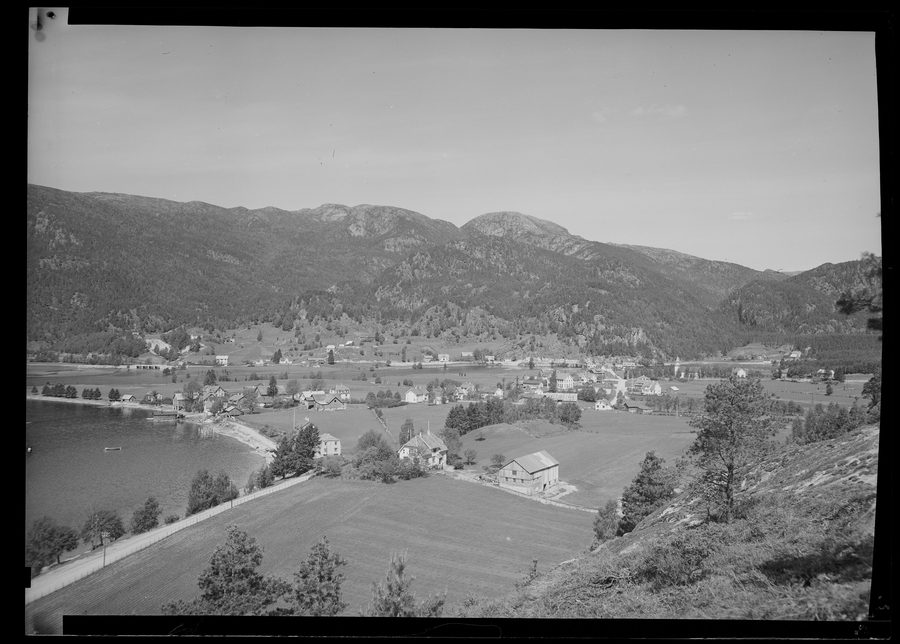 View of Tonstad in the municipality of Sirdal in Norway