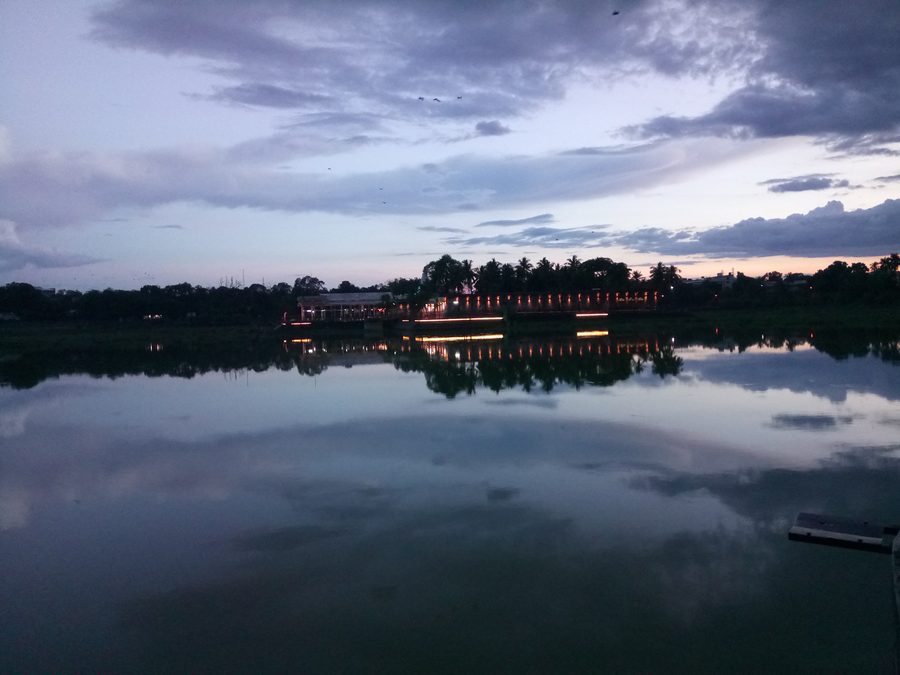 Siddharameshwar Temple in Solapur with reflection in the water