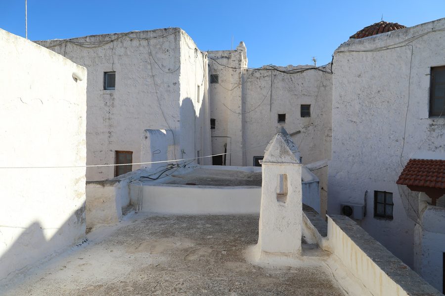 Upper courtyard of the Monastery of Saint John the Theologian on Patmos