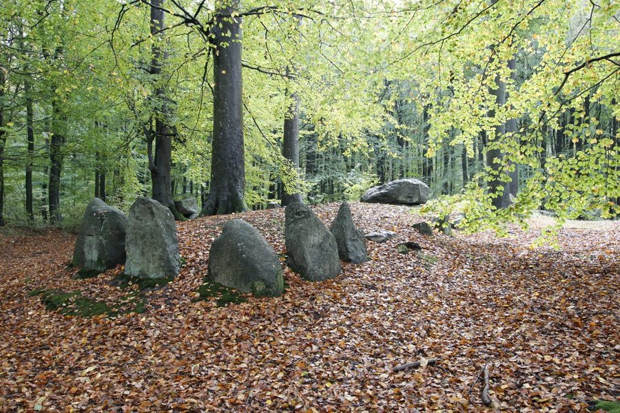 Dolmen at Blommeskobbel on the island of Als, Denmark
