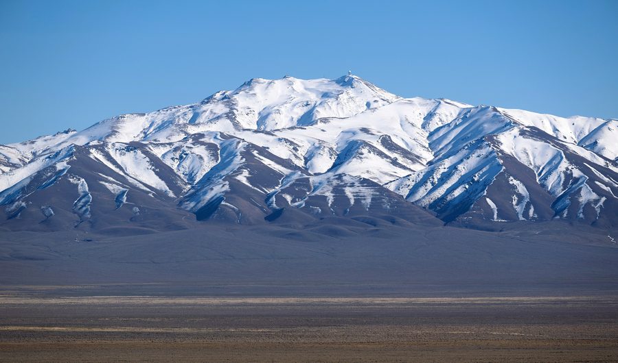 Mount Lewis in the Shoshone Range south of Battle Mountain, Nevada