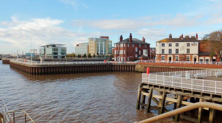 Humber waterfront in Kingston upon Hull