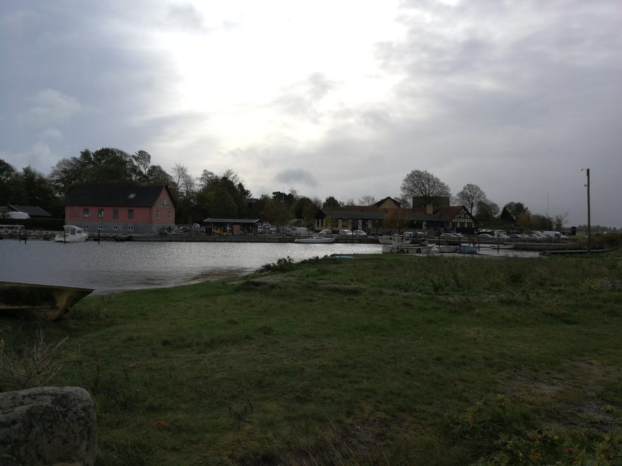 Norsminde harbor seen toward the southeast