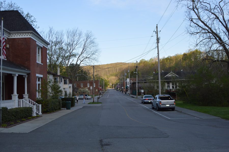 Colwyn Avenue in the historic district of Cumberland Gap, Tennessee