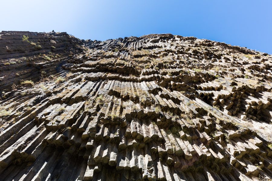 Striking basalt columns in the Garni Gorge near Garni