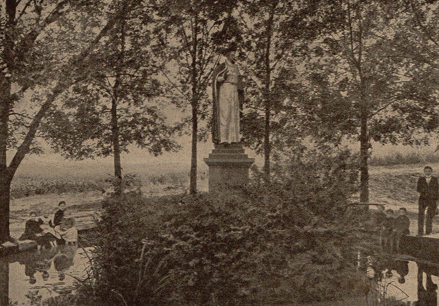 Historische Ansicht der Cudowna sadzawka in Piekary Śląskie