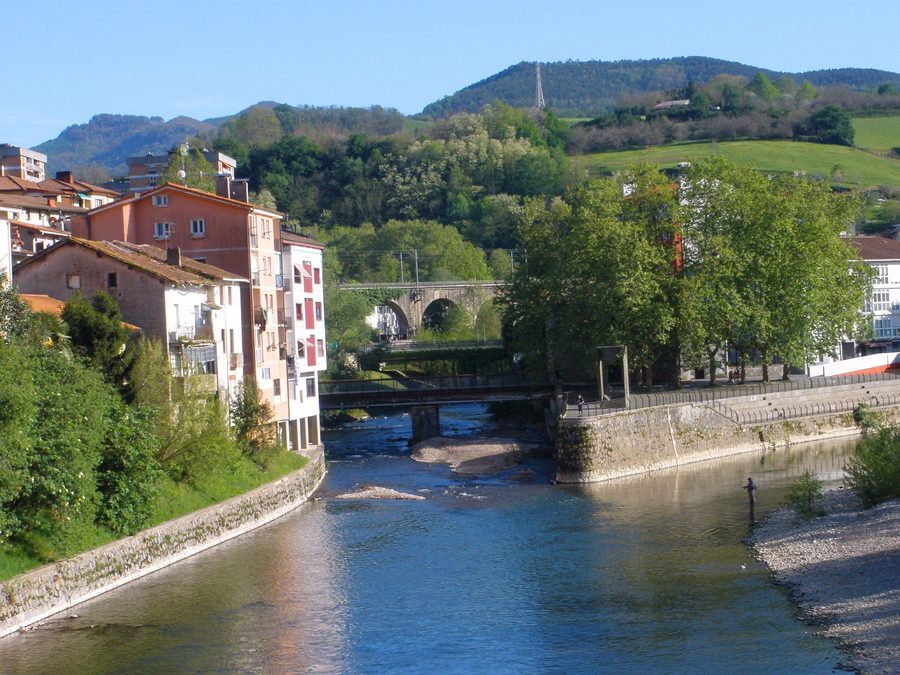 Confluence of the Leitzaran and the Oria in Andoain