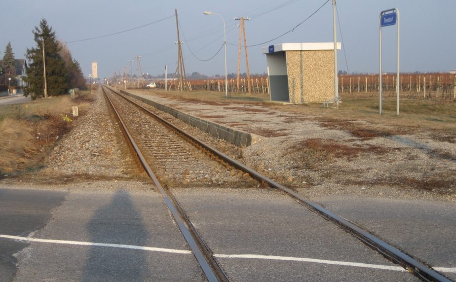 Teesdorf railway station in Lower Austria.