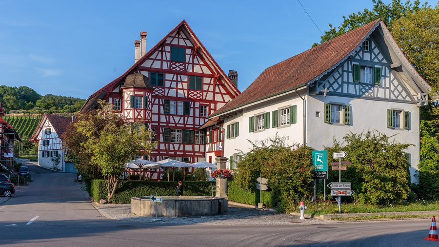 Historic Gasthof Hirschen on Steigstrasse in Oberstammheim