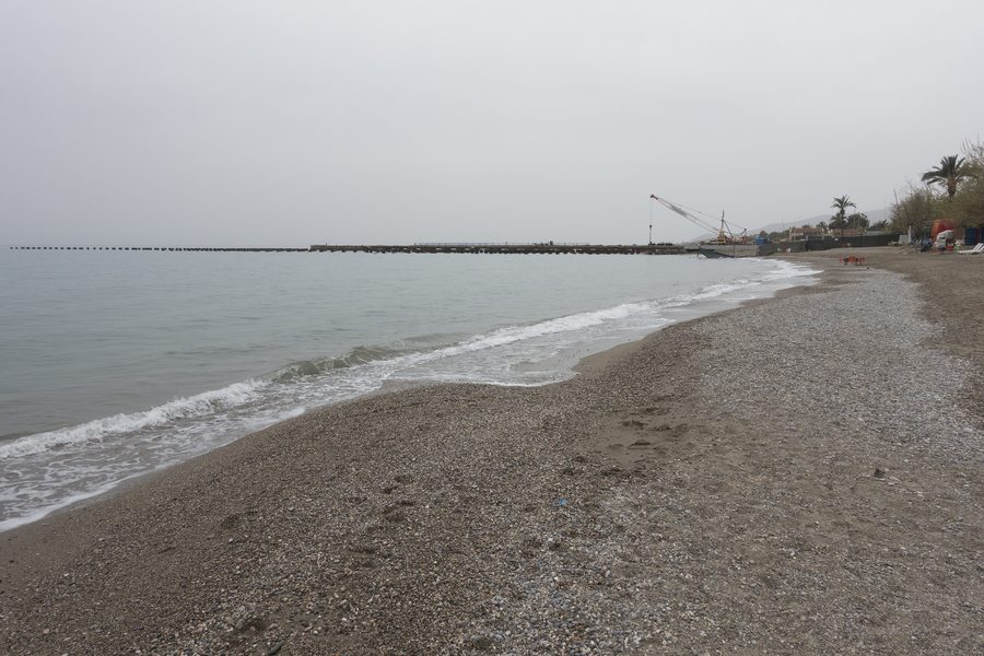 Beach of Anamur at İskele on the Turkish Mediterranean coast