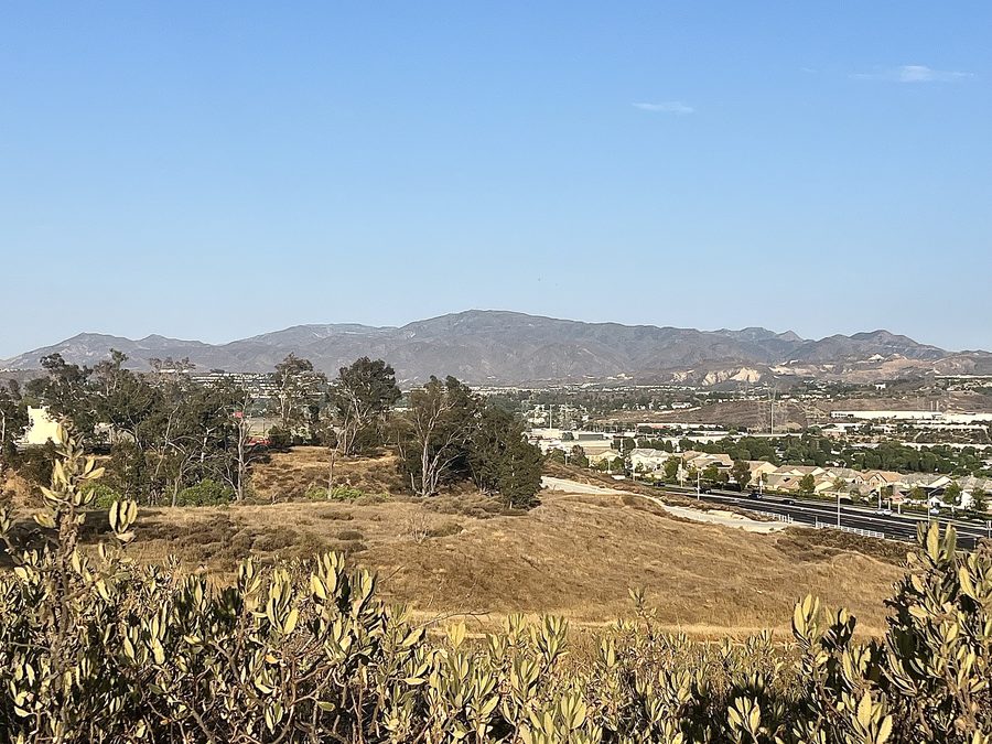 Magic Mountain viewed from Central Park in Santa Clarita, California