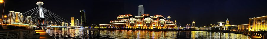 Tianjin on the Haihe River and in the urban area