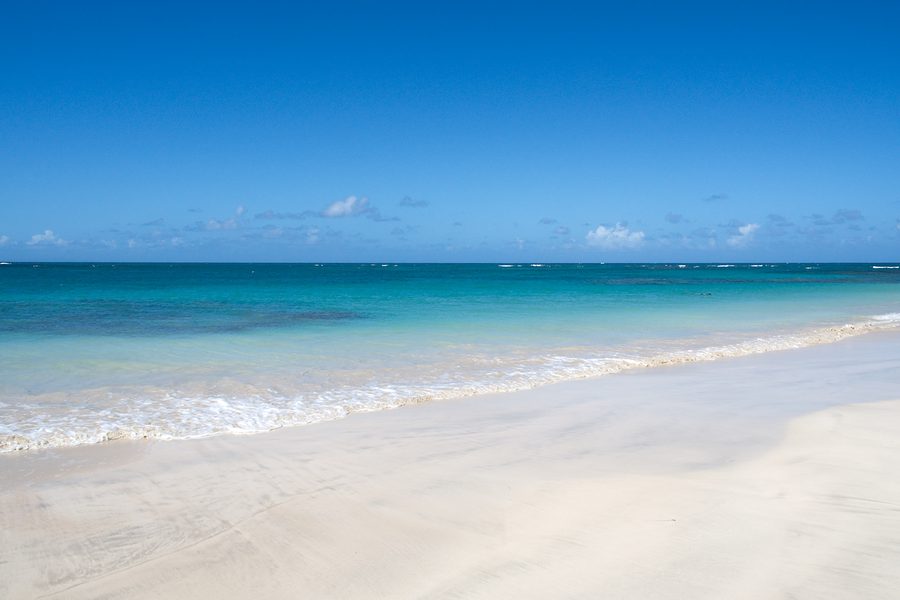 Caribbean beach in the Dominican Republic