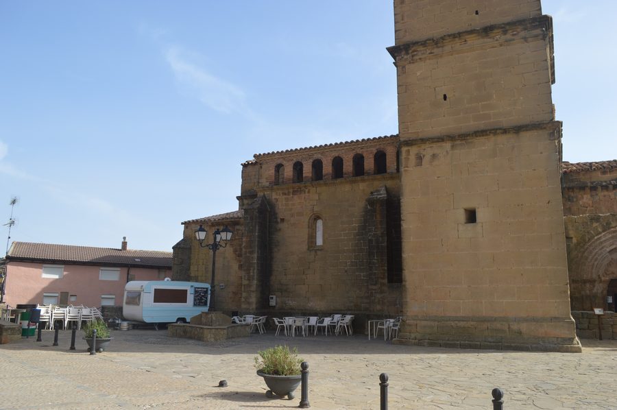 Exterior view of the Church of San Salvador in Agüero