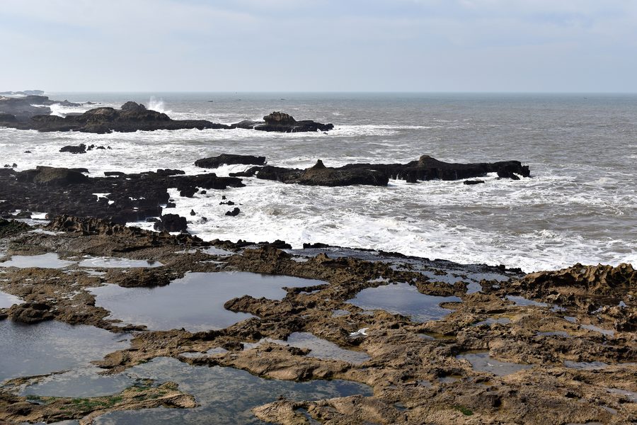 Atlantic coast in the Moroccan coastal city of Essaouira
