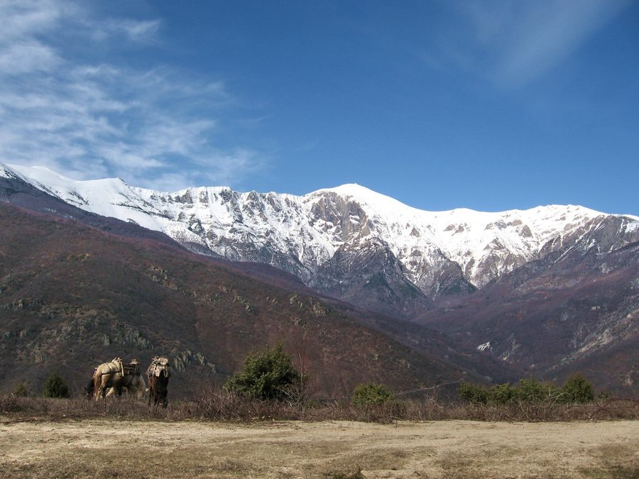 Jakupica-Gebirge mit dem Gipfel Solunska Glava in Nordmazedonien