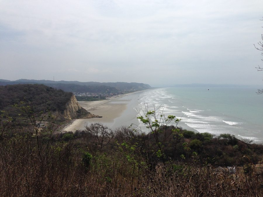 Coast near Canoa in Ecuador