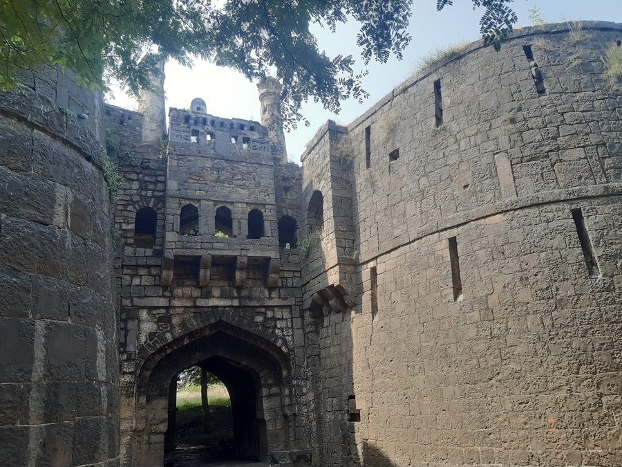 Entrance to Bhuikot Fort in Solapur, Maharashtra