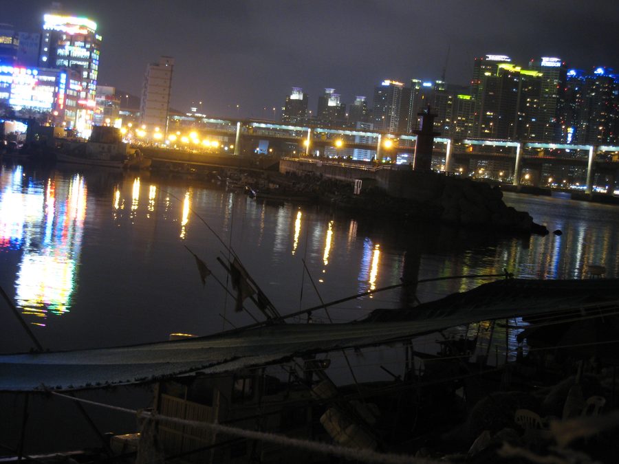 Fishing harbour in Busan, South Korea