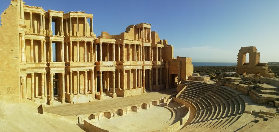 Ancient theatre in Sabratha