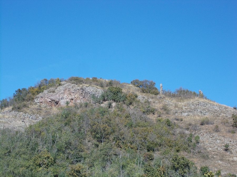 Castle ruins of Hasznos on Vár-hegy