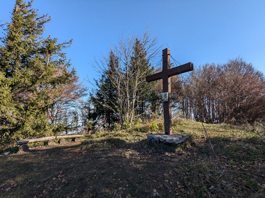 Summit of Hochbuchberg near Steinbach an der Steyr and Ternberg in Upper Austria