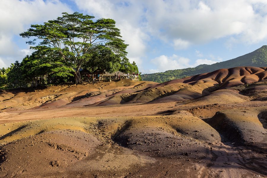 Seven Coloured Earths of Chamarel in Mauritius