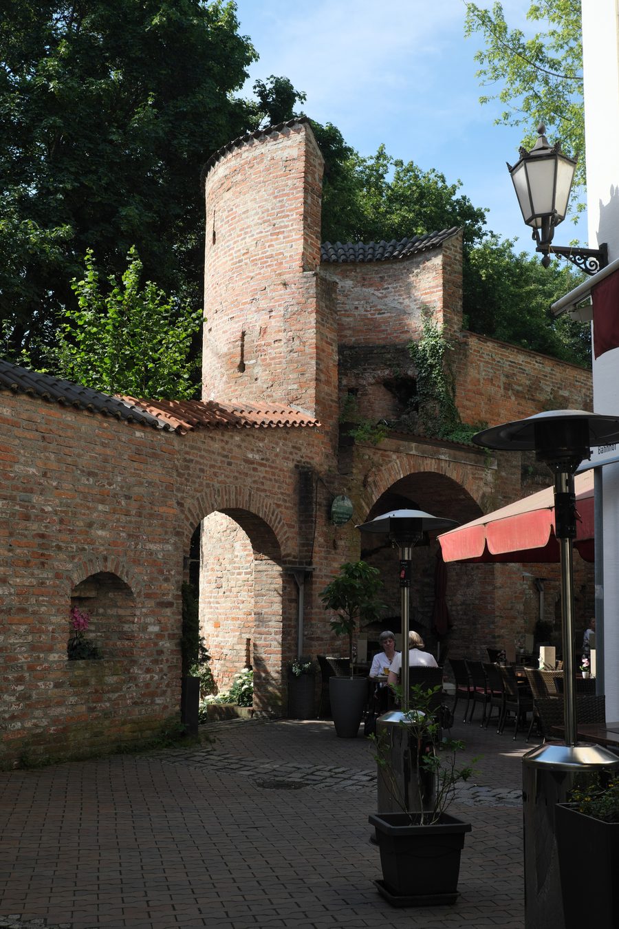 Historic city wall in Erding