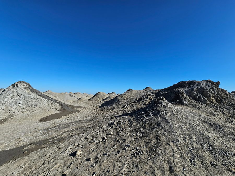 Mud volcanoes near Baku